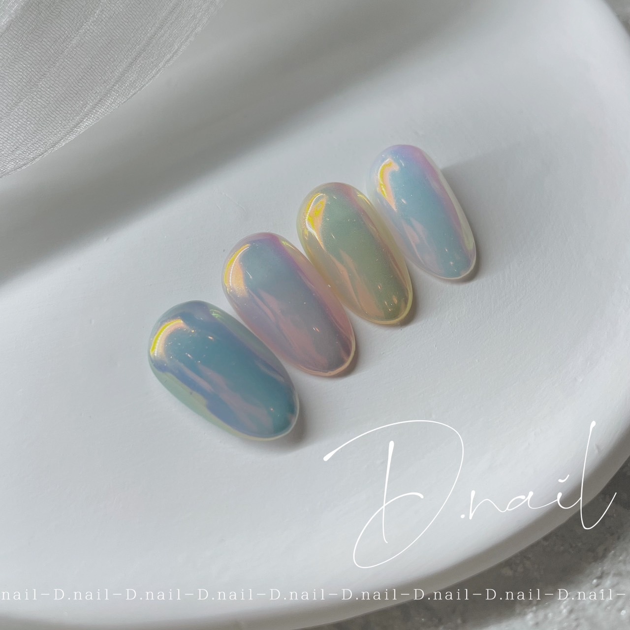 D.nail フローズンオーロラパウダー オレンジ