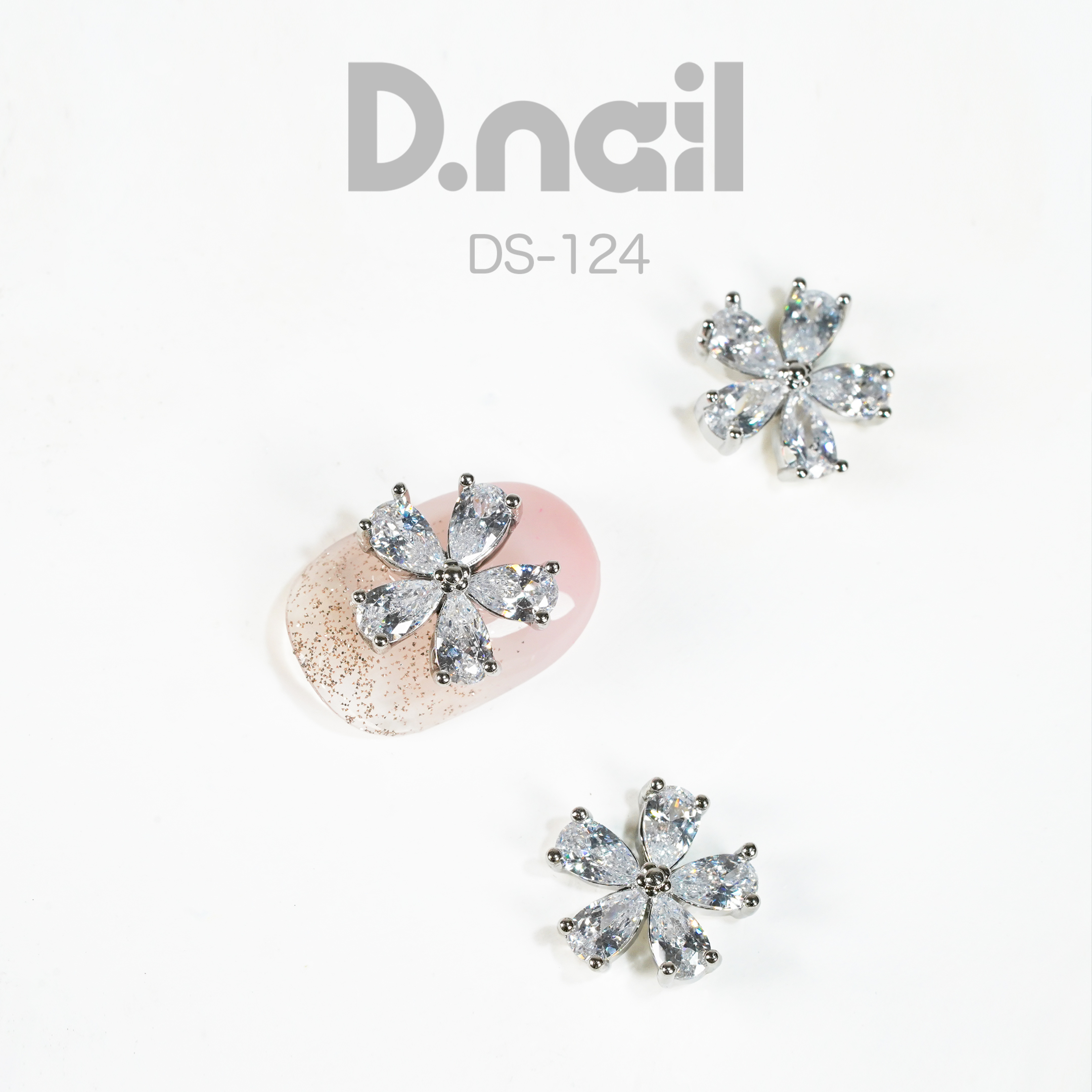 D.nail　ジュエリービジューパーツ	DS-124　フラワークリスタル
