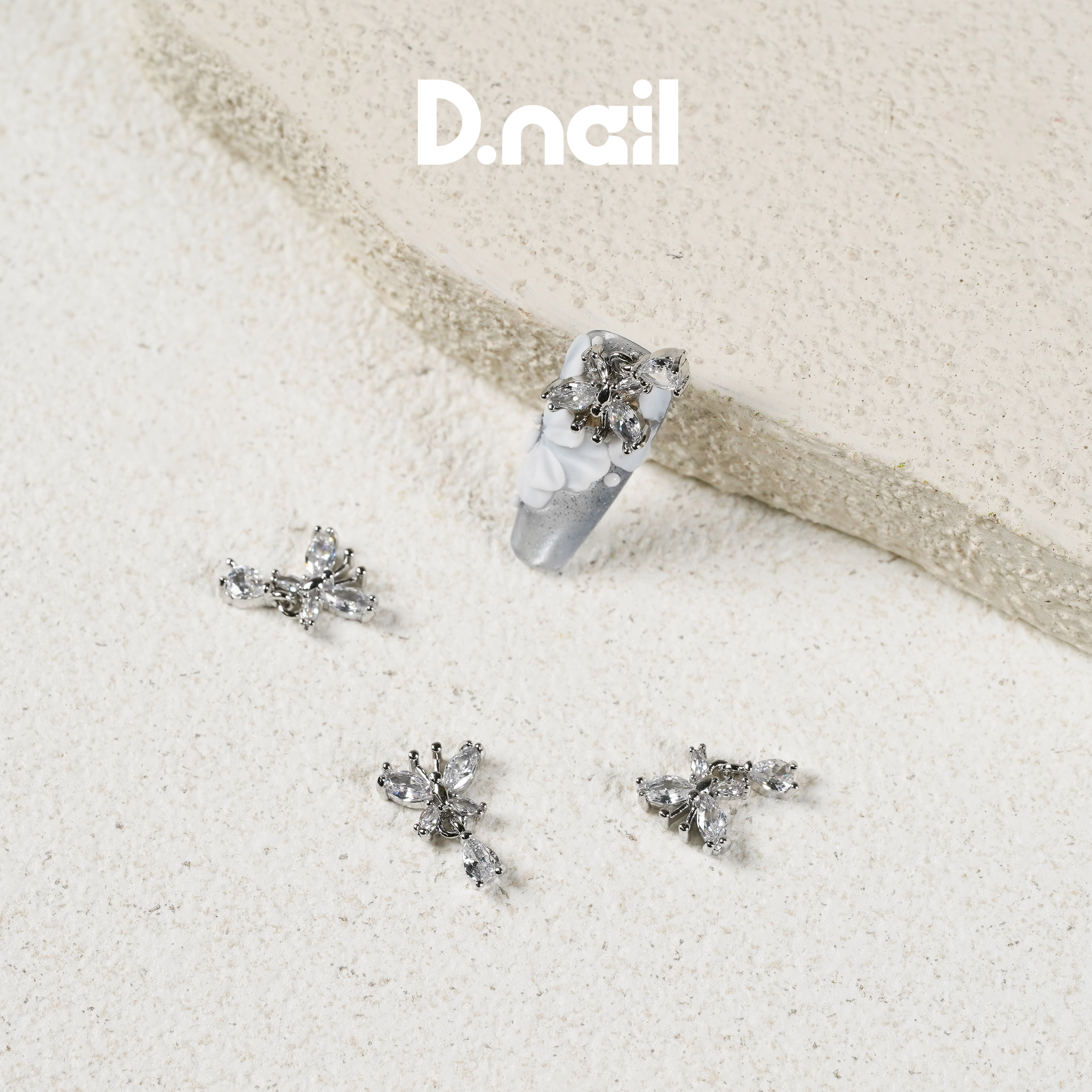 D.nail ジュエリービジューパーツ DS-128 バタフライドロップ